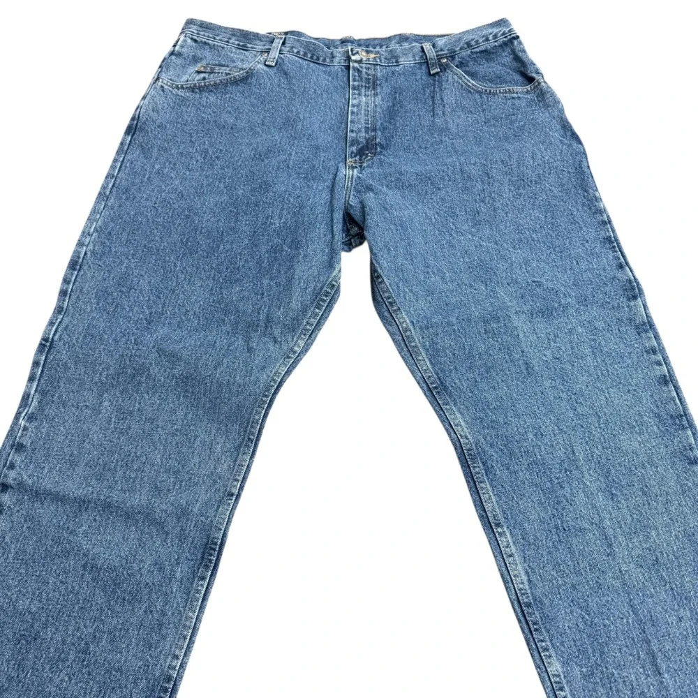 Wrangler Relaxed Fit‎ Jeans Mens 42x29 Blue Denim Straight Leg Casual Pants